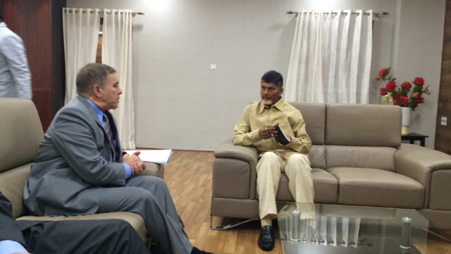 Ambassador Daniel Carmon meets Andhra Pradesh CM N Chandrababu Naidu